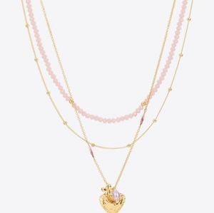 3 tiered heart necklace